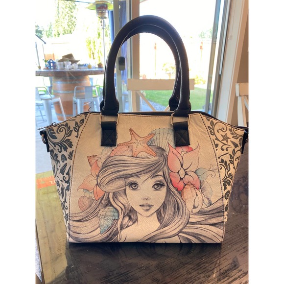 Loungefly Handbags - Disney Princess Loungefly handbag satchel purse Ariel Sketch The Little Mermaid